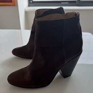 Rag & Bone Classic Newbury Brown Leather Ankle Boots